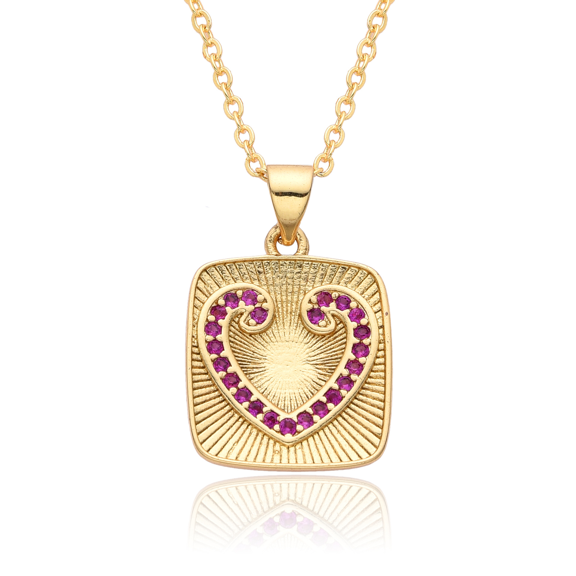 12g Weight Copper Pendant Material Zircon Inlay Material Pendant Necklace Classification Copper Chain Material 1 Piece Quantity Holiday, Daily Occasion Copper Material Heart Shape Pattern Women's Gender Inlay Design Simple Style Style Copper Inlay Heart Shape Zircon Pendant Necklace 8