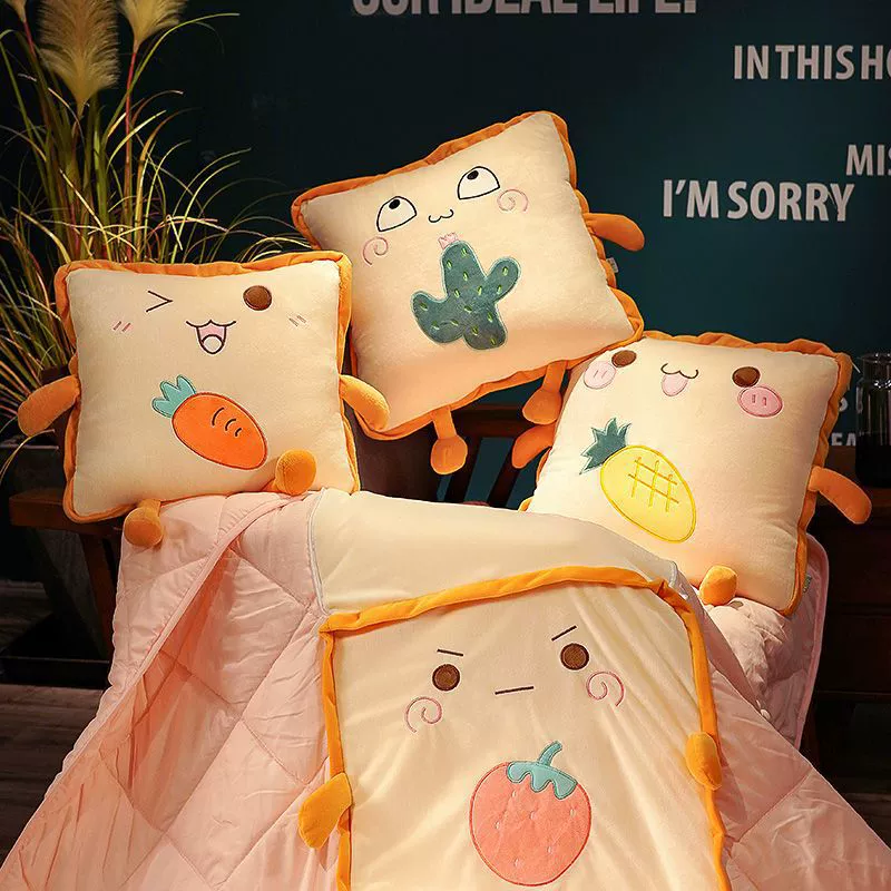 Pillow, folding duvet for sleep, increased thickness