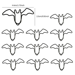 Black Bat Paper Clip Paper Clip Pin Wholesale Cute Bookmark Page Mark Handbook School Office Halloween