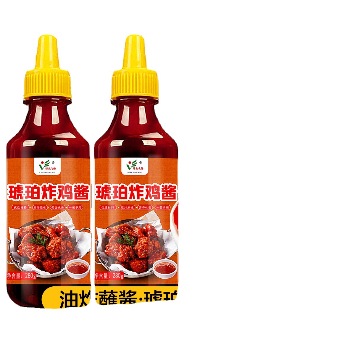 韩式炸鸡酱甜辣酱琥珀酱料蘸酱韩国蜂蜜芥末酱家用0脂肪商用酱汁