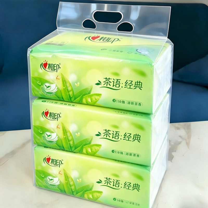 Heartfelt 24-Pack Whole Box Tea-Scented Tissue Paper for Home Use, Facial Tissue, Sanitary Tissue, Napkins Wholesale