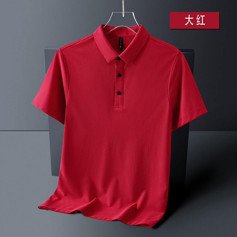 Grano dinámico de secado rápido Polo camisa personalizada de alta gama de publicidad camiseta de la empresa ropa de trabajo impreso bordado LOGO