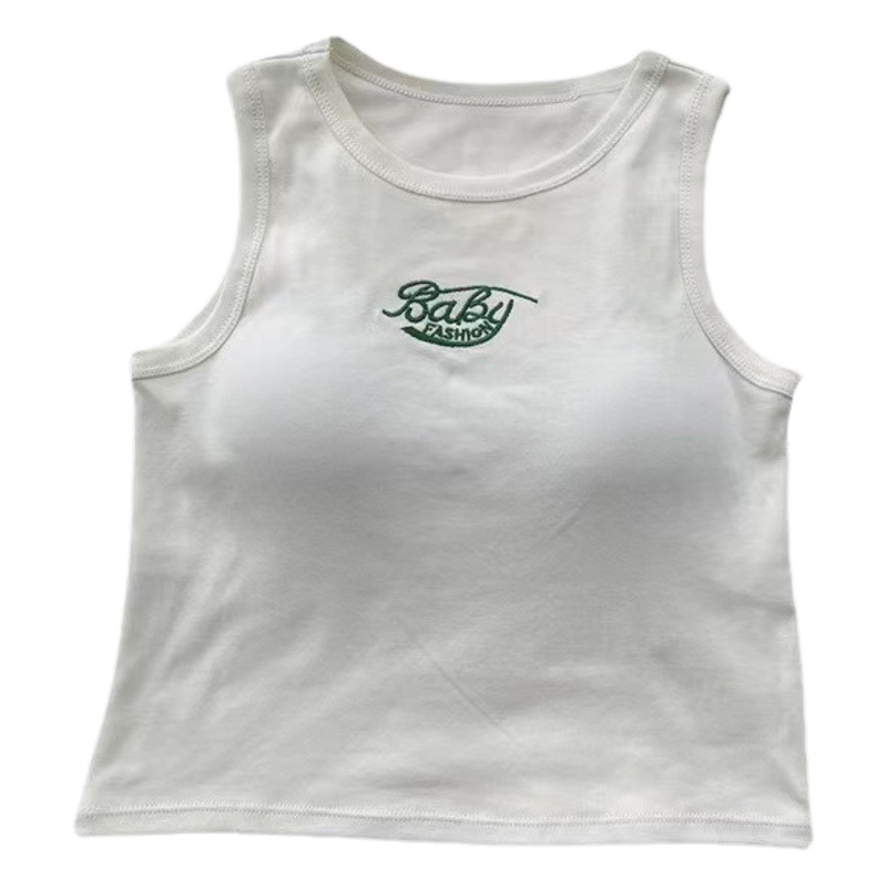 Primavera y verano sin costuras chica caliente que toca fondo chaleco Ropa exterior de mujer con almohadilla en el pecho envuelto en el pecho sin anillo de acero chaleco anti-exposición ropa interior