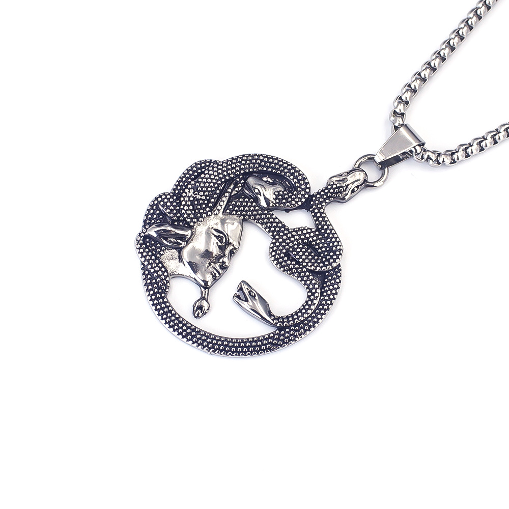 Edelstahl Totenkopf Kreuzkette Für Damen Und Herren_voghion.com