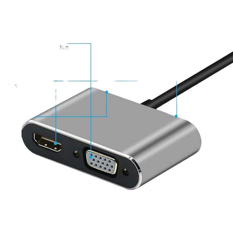 Док-станция typeec, переключатель игровой консоли, компьютер, мобильный телефон, USB-c к HDMI4k, VGA, док-станция «четыре в одном»