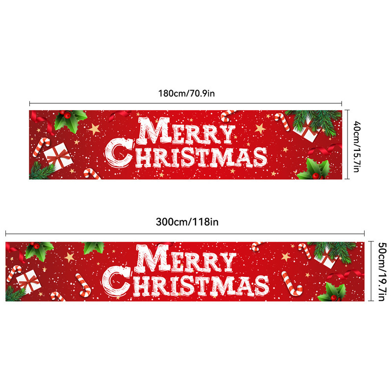 Amazonクロスボーダー新しいクリスマスカプレットドアカーテンお祭り雰囲気アレンジメントクリスマスフラッグ背景布バナー|undefined
