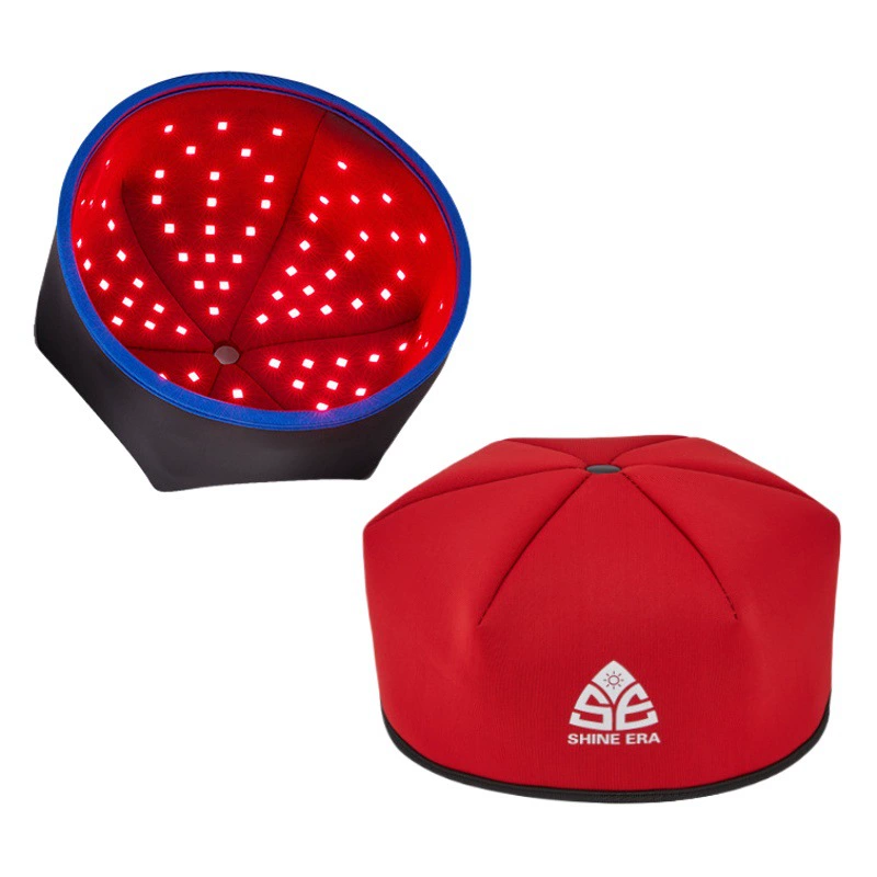 Терапевтическая шапка для волос с красным светом и инфракрасным излучением для домашнего использования, устройство для ухода за волосами с фотонной терапией