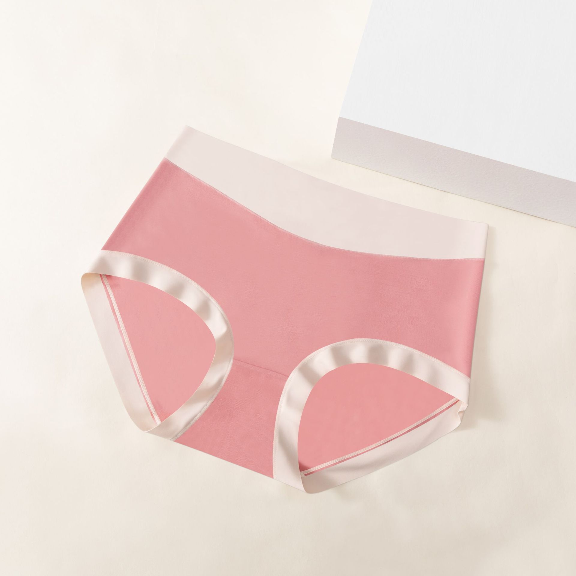 Dulce chica simple ropa interior modal suave elástica desnuda cintura alta vientre contrayendo cadera seda ropa interior antibacteriana