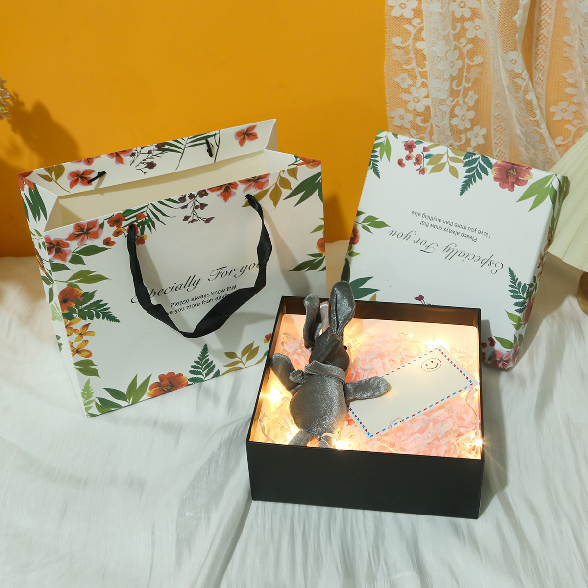 口红礼盒空盒礼品盒生日包装盒高级伴手礼盒仪式感教师节礼物盒子