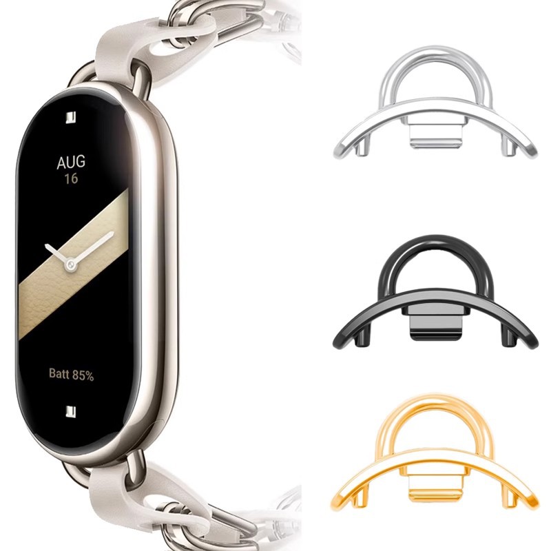 Suitable for Xiaomi Mi Band 10/9/8 Bracelet Stainless Steel Connector DIY Metal Head Quick Release Strap Link Buckle