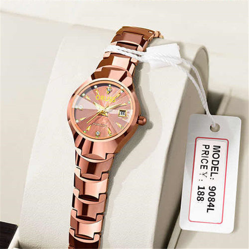 Elegant Gift Box Fashion Women's Watch Ultra-thin Simple Women's Watch Waterproof Men's Style Student Couple's Watch Personality Quartz