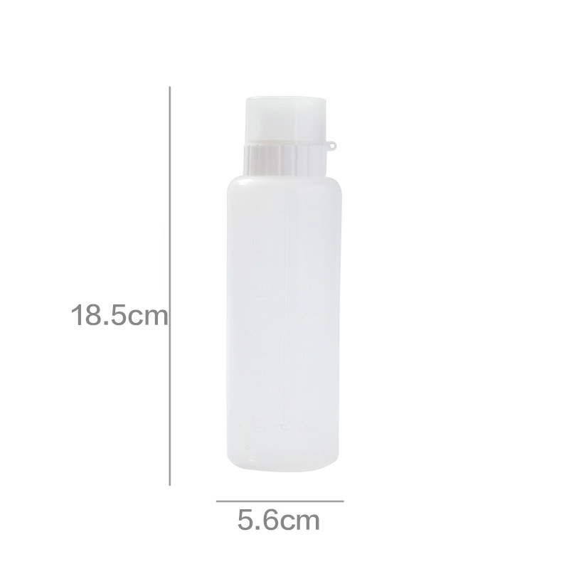 Botella de condimento squeeze caja de condimento redonda botella de salsa botella de condimento de cocina frasco caja de condimento de plástico para el hogar