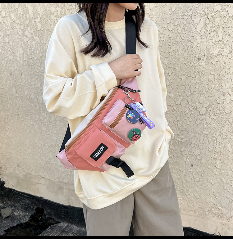 Chest bag, men's trendy workwear crossbody bag, men's backpack, ins trendy small bag, personalized and versatile waist bag, men's single-shoulder bag undefined