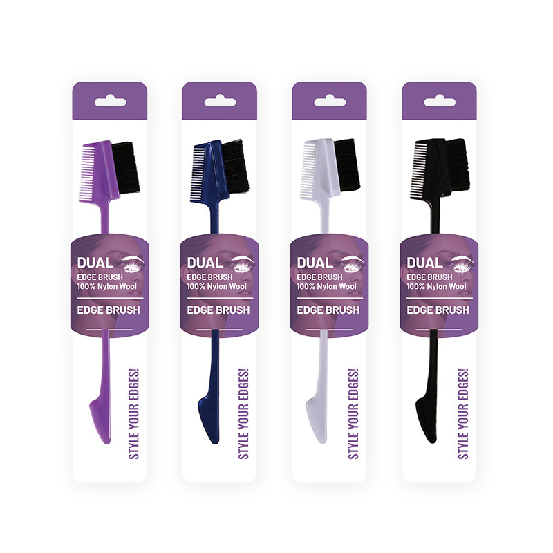 Cross-Border Hot-Selling Sorting Broken Hair Edge Brush Braid Hair Extension Broken Hair Brush Salon Home Sweeping Hairline Comb Brush