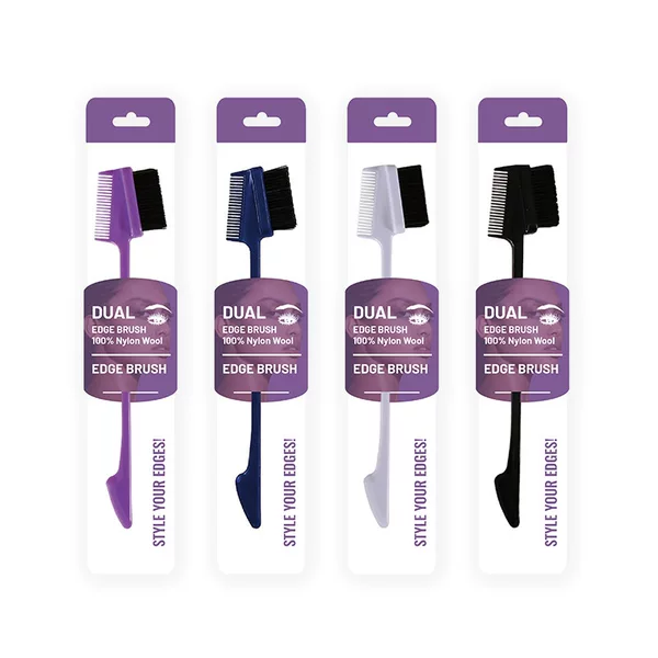 Cross-Border Hot-Selling Sorting Broken Hair Edge Brush Braid Hair Extension Broken Hair Brush Salon Home Sweeping Hairline Comb Brush