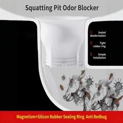 しゃがみ便器防臭器しゃがみピットトイレ通用しゃがみトイレ便器トイレ塞臭器便器部品