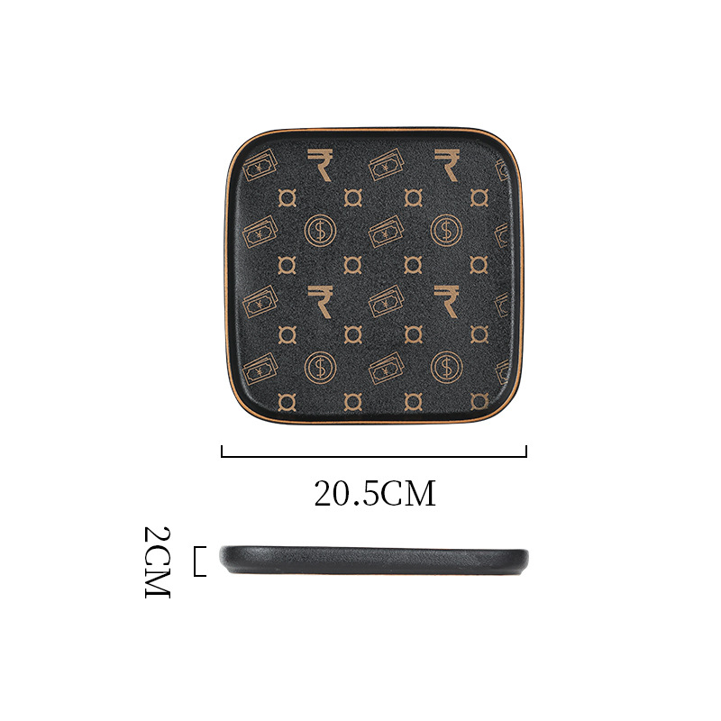 8-inch square plate-Type A