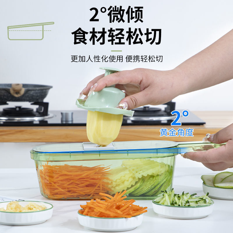 おろし金、家庭用キッチン多機能おろし金、業務用スライサー、細切り、スライス、野菜、ジャガイモの細切り加工品|undefined