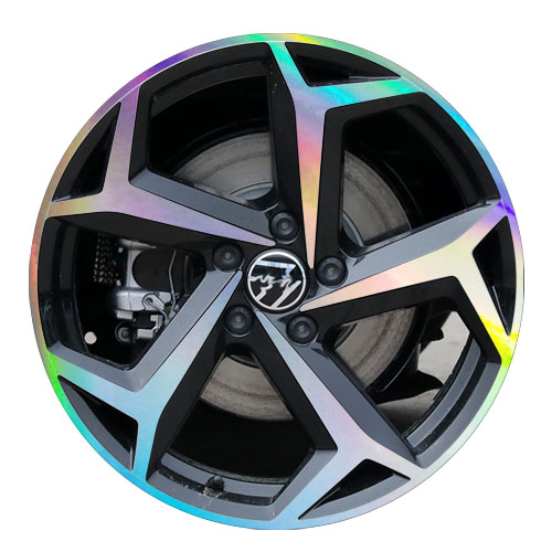 23 Pasat Maier pulverizado adhesivo de buje de rueda de fibra de carbono decoración de automóvil impermeable adhesivo de película de arañazos