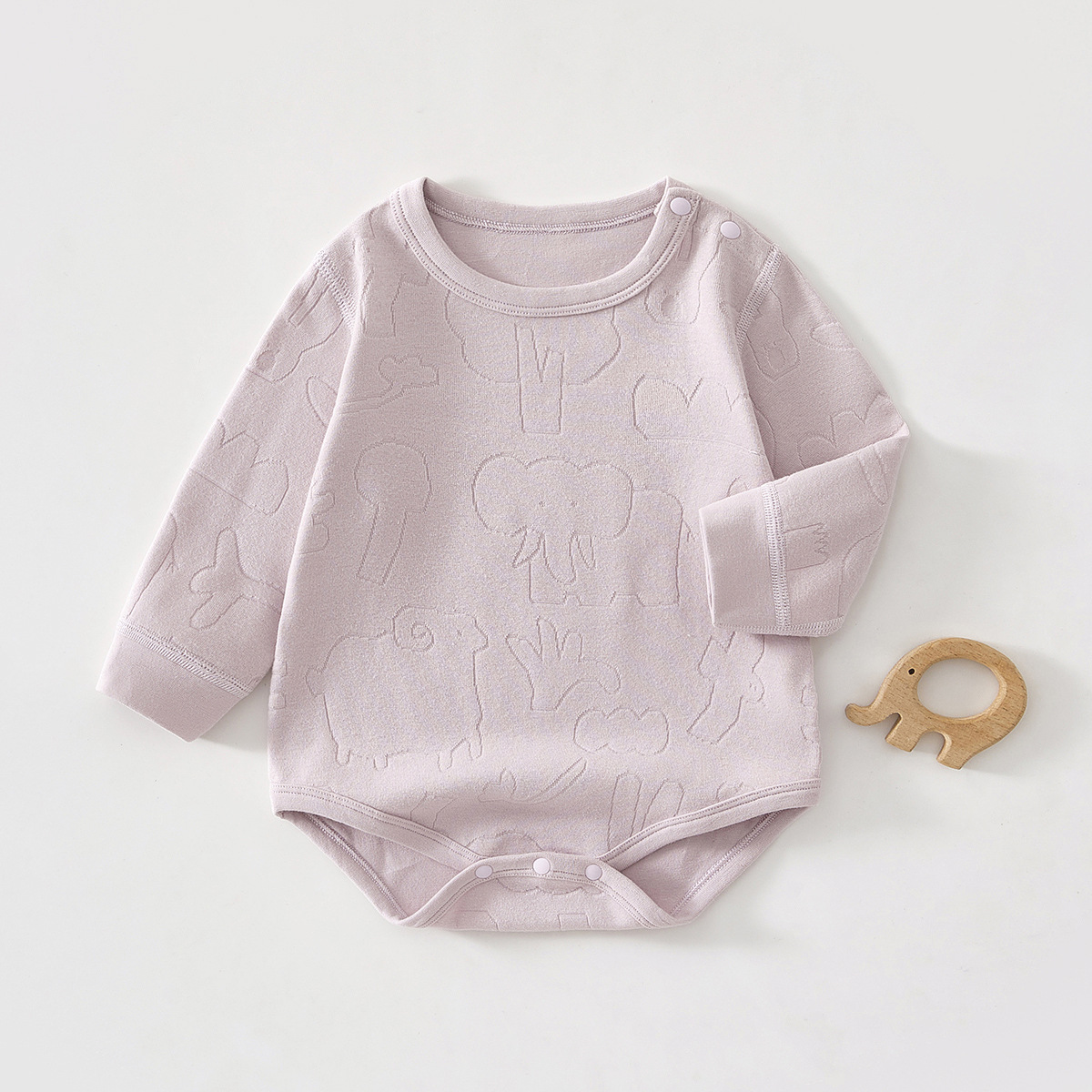 Jacquard taro purple baggy clothes / 59cm