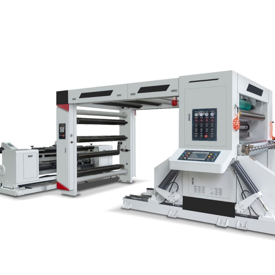 框架式全自动高速淋膜票据无碳牛皮玻璃白版pvc塑料分切复卷机