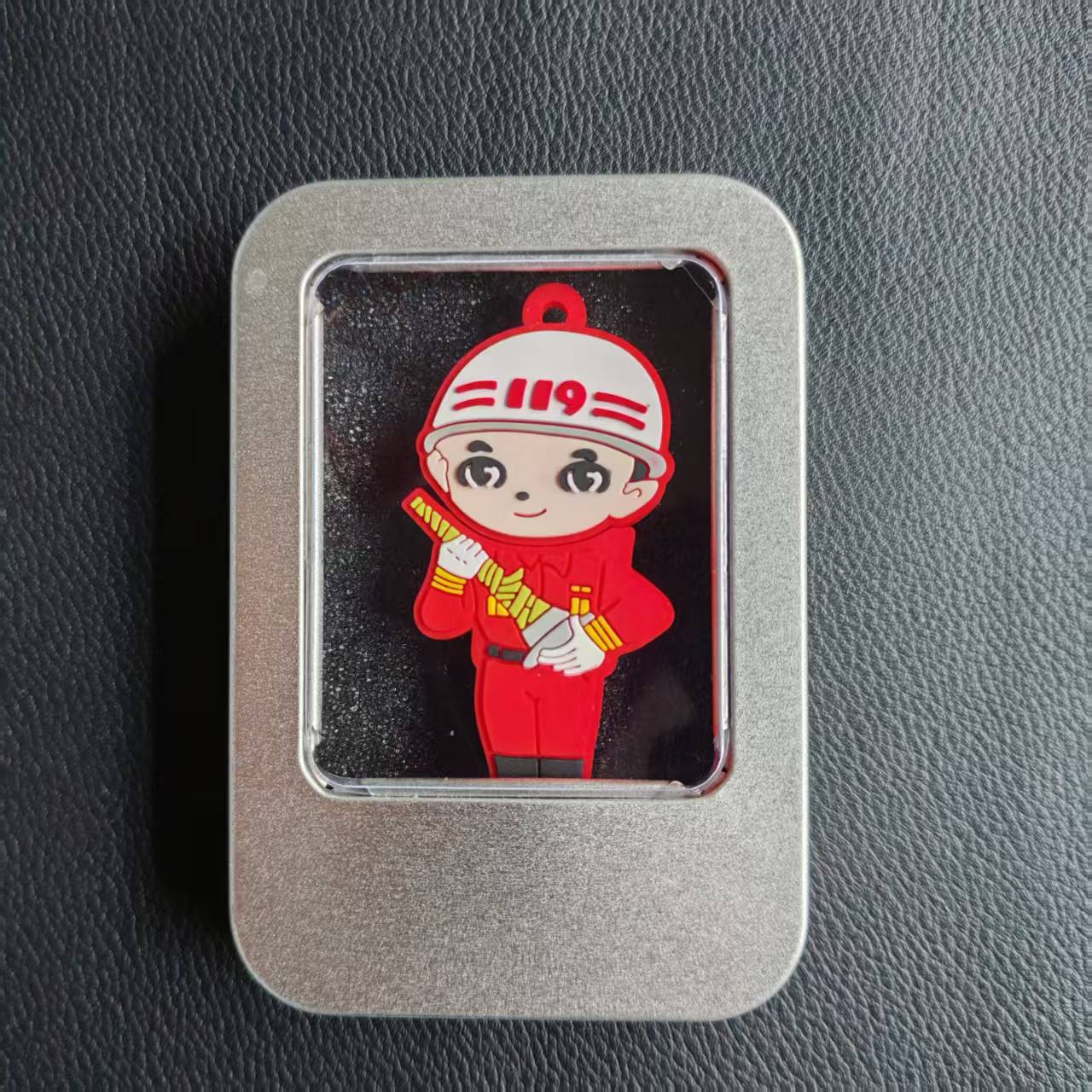 Memoria Flash USB con Diseño de Bomberos de PVC, Portátil, para Almacenamiento de Datos y Regalos