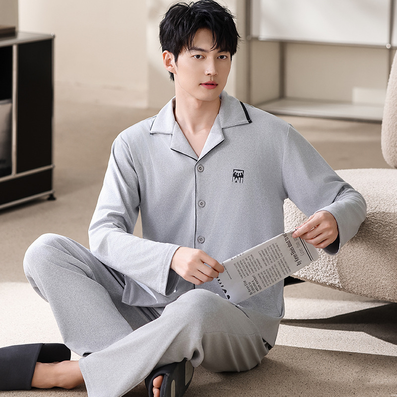 Y74001 칼라 카디건 잠옷 긴팔