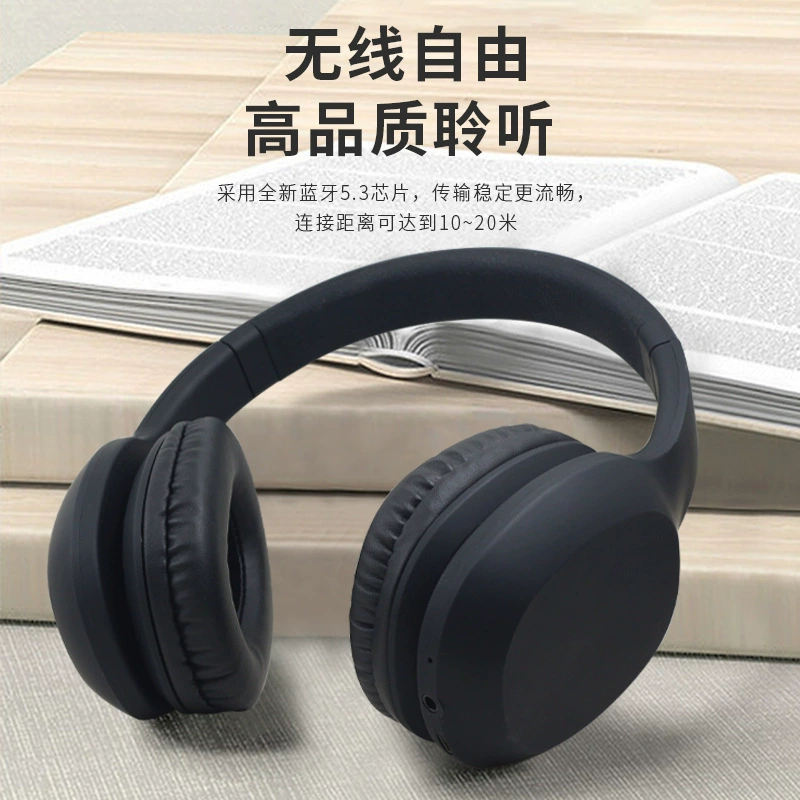 Беспроводные накладные Bluetooth-наушники, стерео игровая гарнитура с микрофоном, заводская обработка по заказу