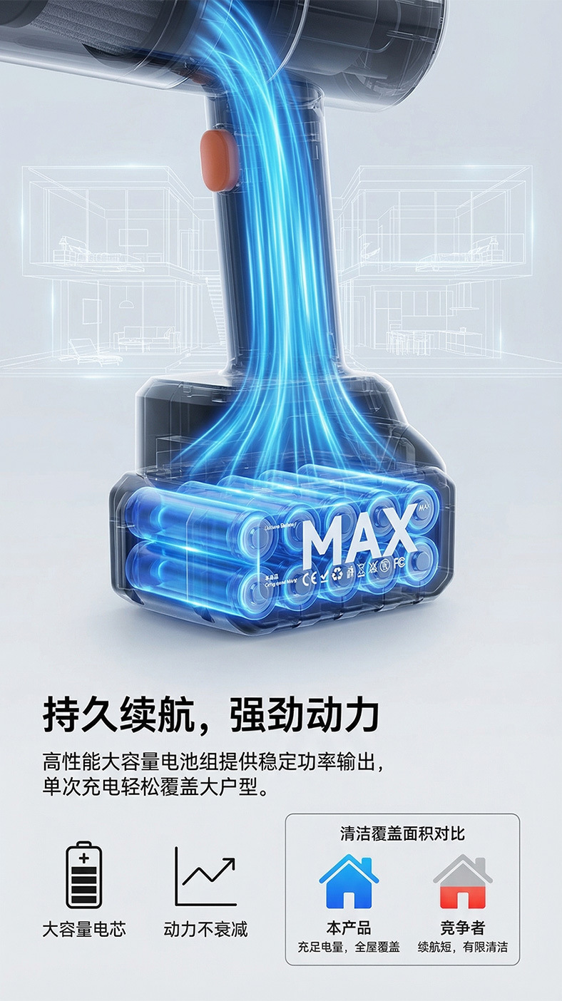 Car Vacuum Cleaner, Wireless Handheld, Dual-Purpose for Car and Home, High-Power, Portable, Pet Hair Suction, Car Supplies, Wireless and Portable