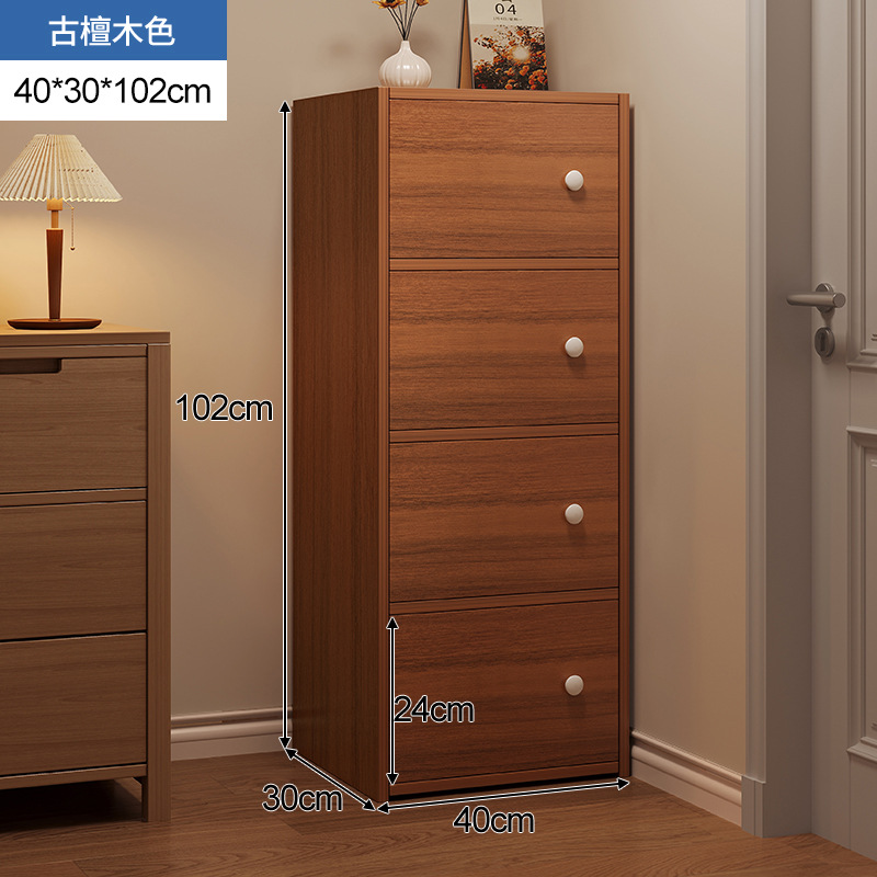 gabinete de almacenamiento de cinco tazas armario de almacenamiento del dormitorio armario estrecho armario vertical armario cajón armario de la sala de estar contra la pared armario de la cama de piso