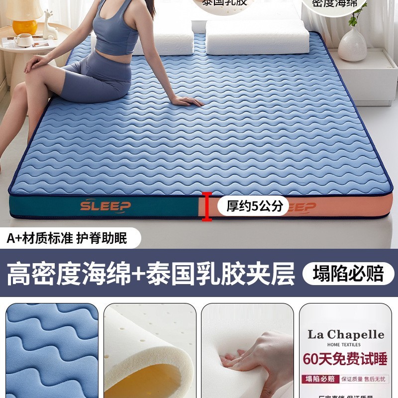 乳胶记忆棉床垫软垫家用卧室宿舍学生单人加厚榻榻米海绵垫子正品|undefined