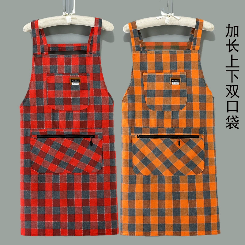 Фартук женский хлопчатобумажный талия для кухни домашнего приготовления антиобрастание и грязь модный ремешок для работы для взрослых комбинезон оптом