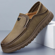 2025秋季男士复古乐福鞋男鞋休闲鞋新款平底脱穿二用套脚单鞋1635