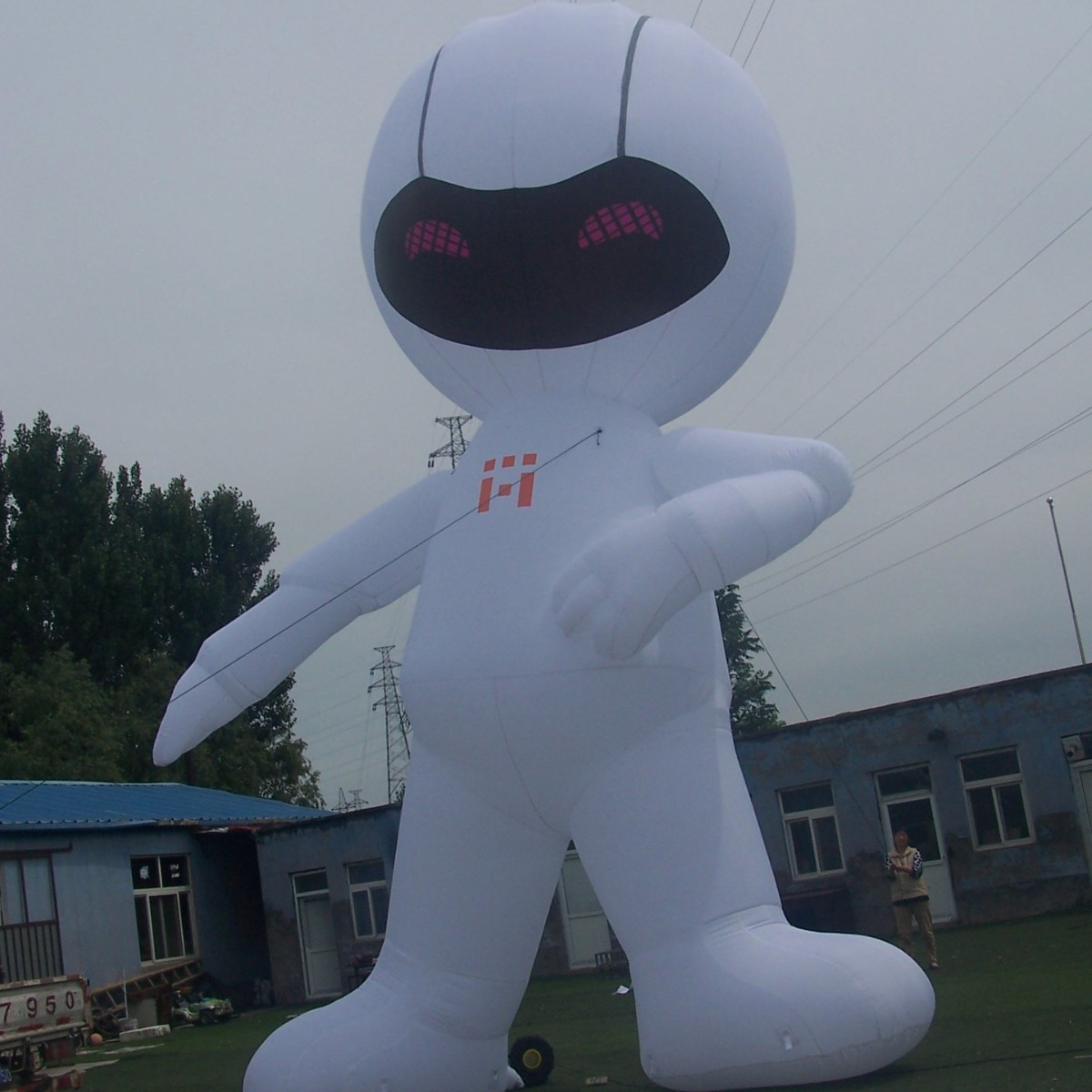 可定制广告模型 缝纫工艺充气卡通人偶 加厚固定行走卡通气模