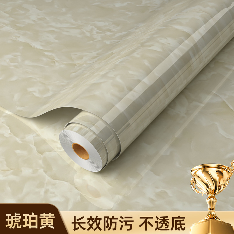 加厚自粘厨房防水防油贴纸耐高温铝箔底大理石纹路墙纸翻新贴批发|undefined