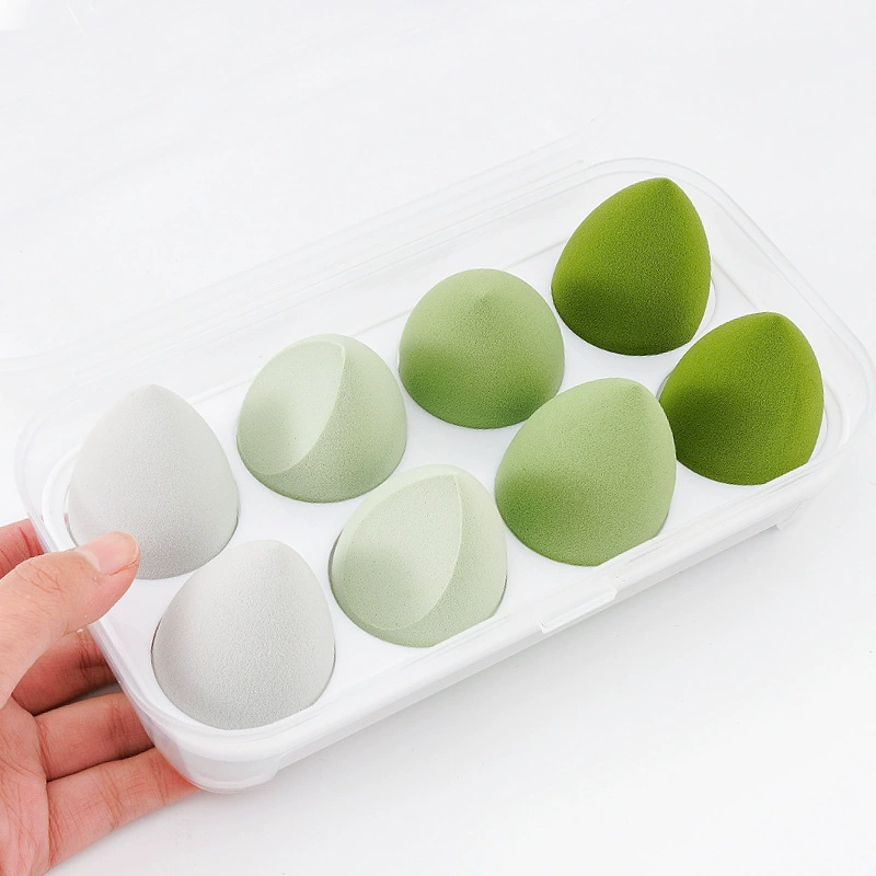 Cosmetic sponge, makeup primer drop-shaped, soft heel, 8 pieces