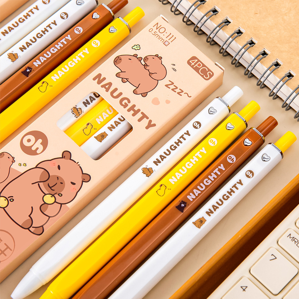 Premio del 1 de junio de dibujos animados Dolphin caja de bolígrafo neutro encantador ST cabeza de secado rápido bolígrafo movido bolígrafo de exámenes de gran capacidad