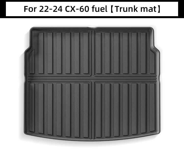 For Mazda CX-60 22-24 car floor mats, TPE, trunk mat, seat back mat