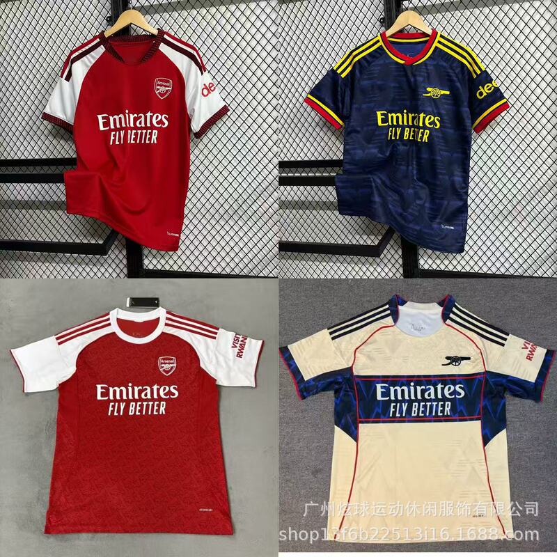 Arsenal Football Jerseys for the 2627 Season of the Premier League, Home and Away, Cross-Border Shipping, Custom Short-Sleeved T-Shirts Arsenal Football Jerseys for the 2627 Season of the Premier League, Home and Away, Cross-Border Shipping, Custom Short-Sleeved T-Shirts