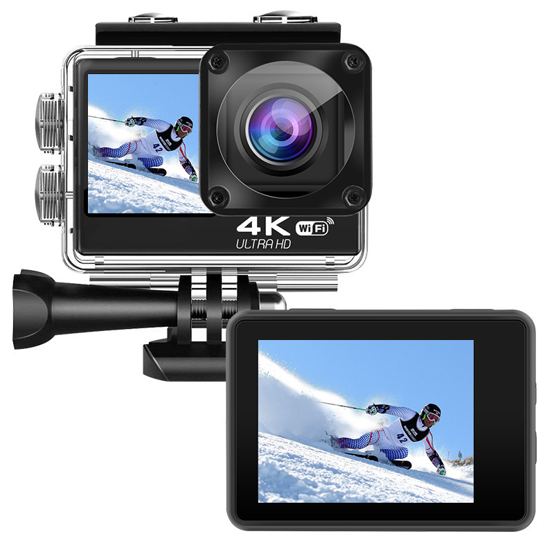 スポーツカメラ 本格4K 手ブレ補正 デュアルスクリーン タッチ 5K 直販 vlogカメラ|undefined