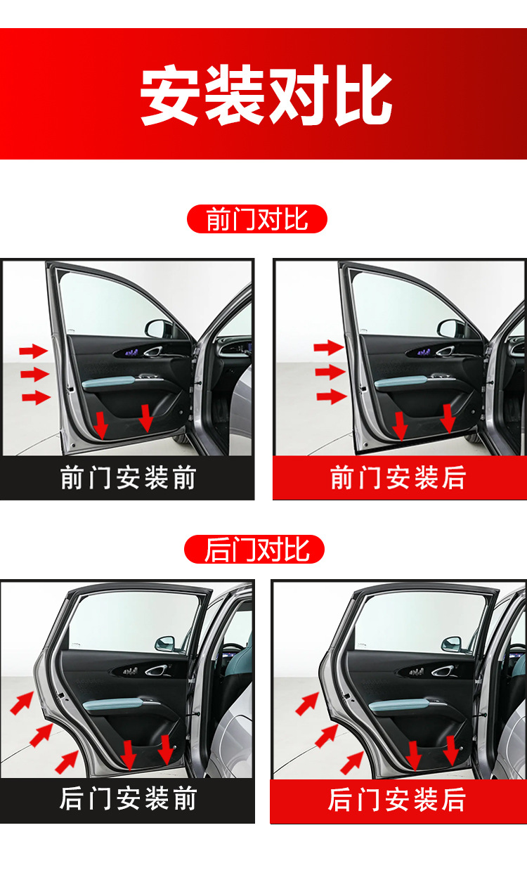 Suitable for Honda Crv Car Sealing Strips, Special Car Sound Insulation Strips, Central Control Instrument Panel Dust-Proof Strips, Door Seams