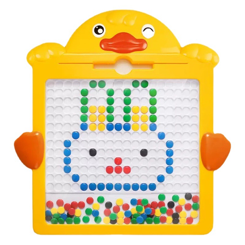 Pluma magnética para niños tablero de dibujo rompecabezas de succión magnética cuentas de piedra rompecabezas bebé concentración entrenamiento coordinación juguetes para niños