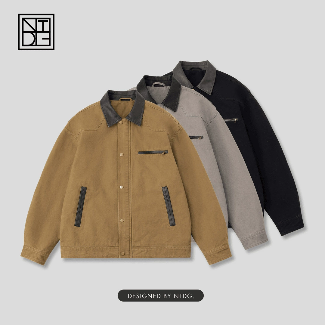 2025 новая встряхнувшая американская ретро мужская лацканная куртка