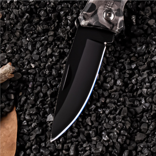 Outdoor stainless steel small knife, camping survival folding knife, high hardness portable key knife, multifunctional knife