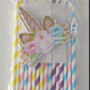 Fiesta de unicornio traje fiesta de cumpleaños traje desechable Placa de papel taza de papel tejido unicornio decoración del partido