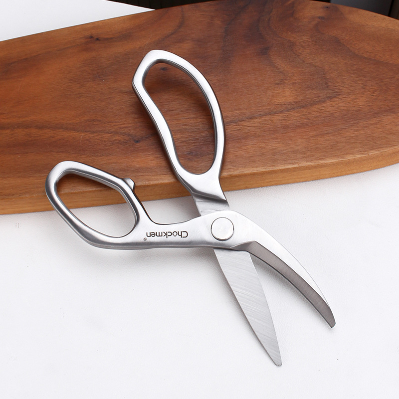 Chockmen Zhuo Deming Tijeras de cocina potentes de menisco de acero inoxidable, tijeras de carne multiusos, tijeras de verduras, tijeras de hueso de pollo complementarias