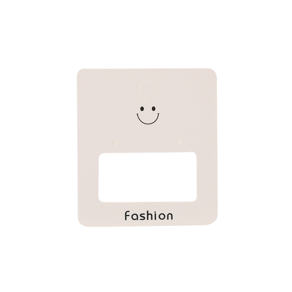 Fábrica directa sonrisa pendientes pendientes joyas embalaje cartón DIY joyas de moda embalaje cartón al por mayor