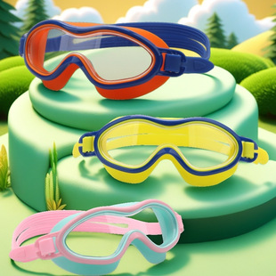 Children's Swimming Goggles Waterproof Anti-fog HD Swimming Goggles Professional Girls Boys Swimming Goggles Kids Big Frame Swimming Goggles
