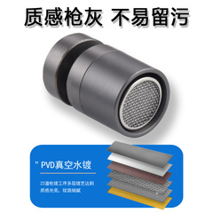 Gun Gray Swivel Spout Faucet Kitchen Filter Tap Household Extension Splash Guard Adapter Tap