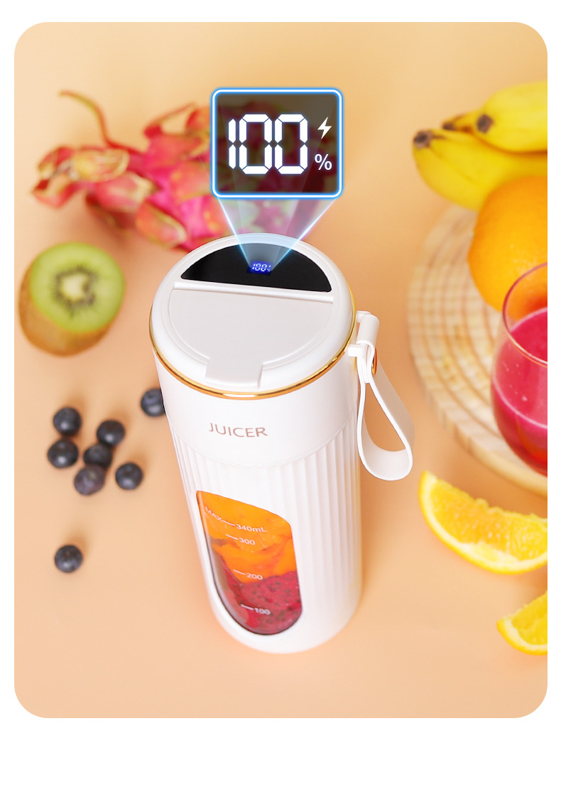 Tragbarer Mini-Elektroentrafter und Smoothie-Mixer